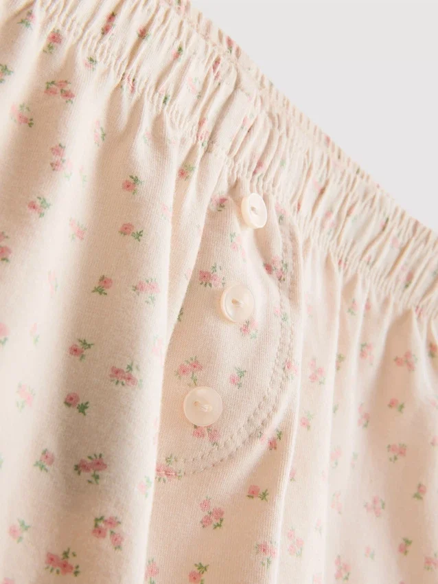 Pijamas curto elástico com alta percentagem de algodão