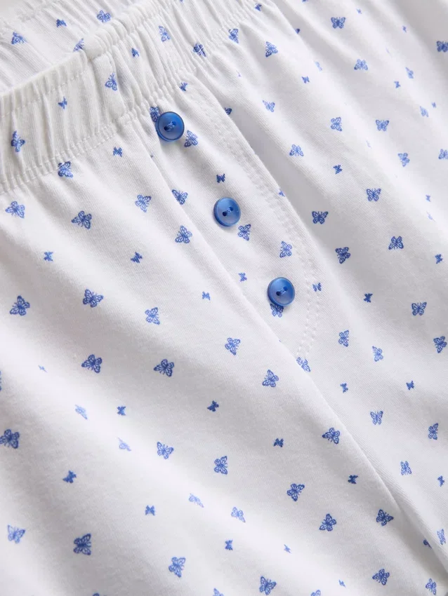 Pijamas curto elástico com alta percentagem de algodão