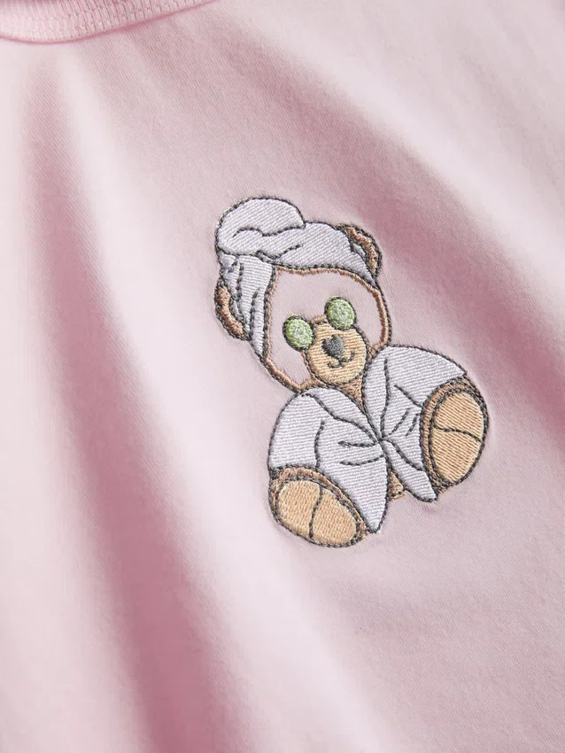 Pijamas curto estampado com elevada percentagem de algodão