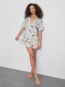 Pijamas curto estilo «boyfriend»