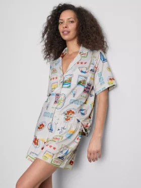 Pijamas curto estilo «boyfriend»