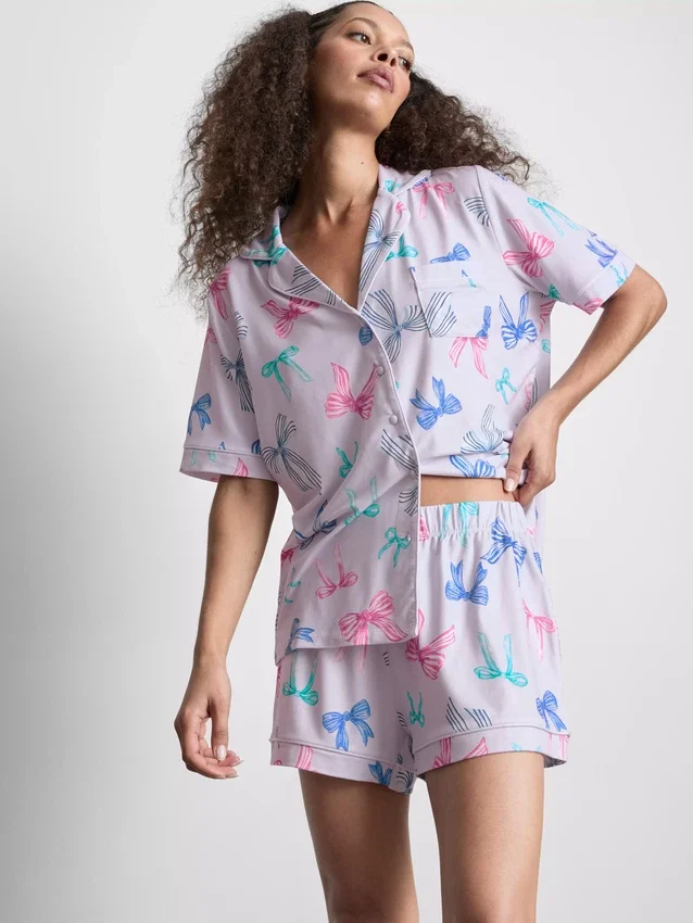 Pijamas curto estilo «boyfriend»