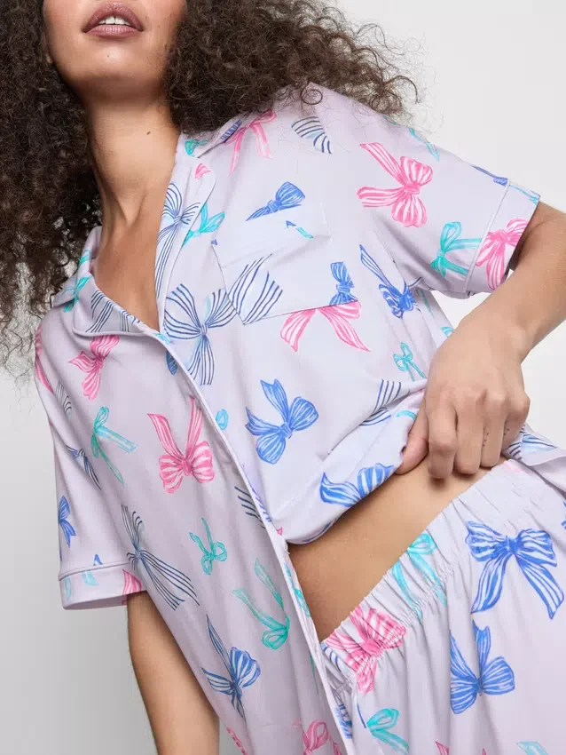 Pijamas curto estilo «boyfriend»