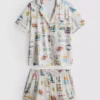 Pijamas curto estilo «boyfriend»