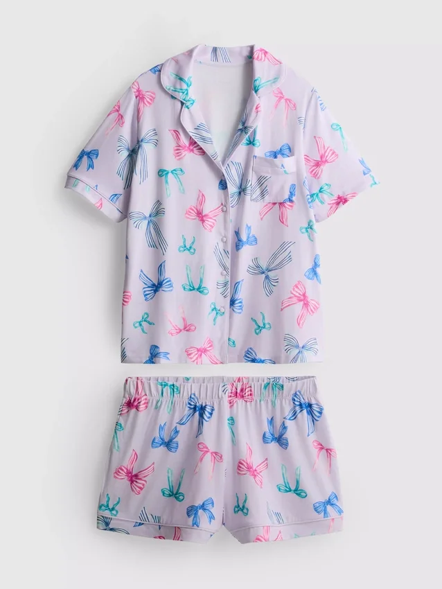 Pijamas curto estilo «boyfriend»