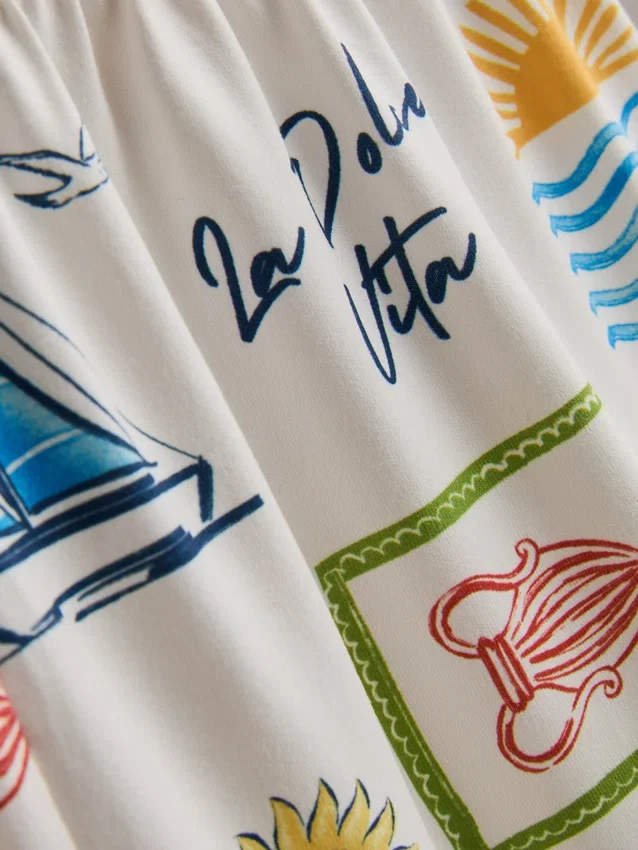 Pijamas curto estilo «boyfriend»