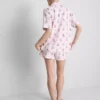 Pijamas curto estilo «boyfriend» com estampa de ursinhos