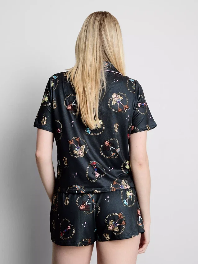 Pijamas curto estilo «boyfriend» com estampado da Bratz