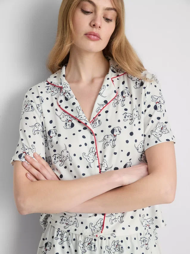 Pijamas curto estilo «boyfriend» com estampado dos 101 Dálmatas da Disney