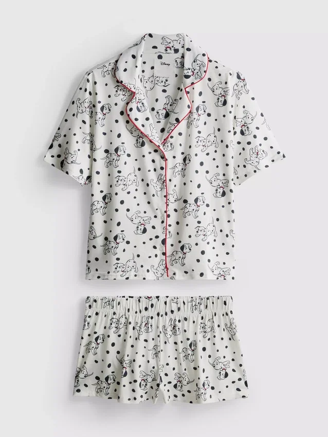 Pijamas curto estilo «boyfriend» com estampado dos 101 Dálmatas da Disney