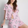 Pijamas curto estilo «boyfriend» da Hello Kitty