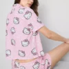 Pijamas curto estilo «boyfriend» da Hello Kitty