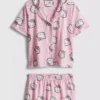 Pijamas curto estilo «boyfriend» da Hello Kitty