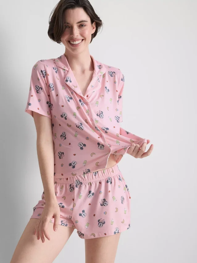 Pijamas curto estilo «boyfriend» do Mickey Mouse da Disney