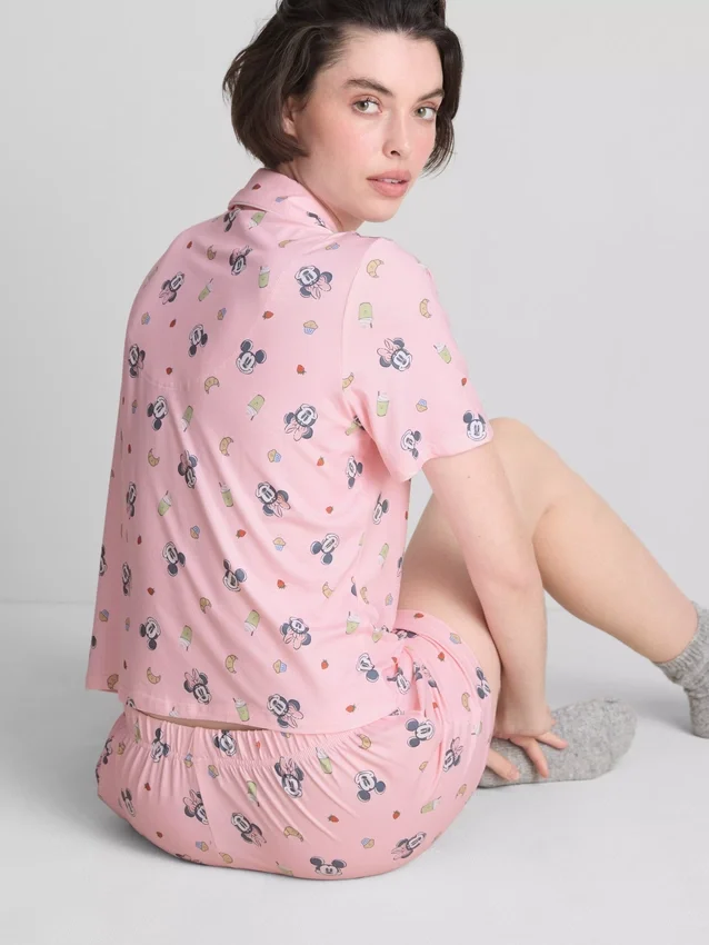 Pijamas curto estilo «boyfriend» do Mickey Mouse da Disney