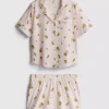 Pijamas curto estilo «boyfriend» estampados