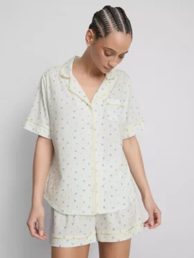 Pijamas curto estilo «boyfriend» estampados
