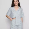 Pijamas curto estilo «boyfriend» estampados