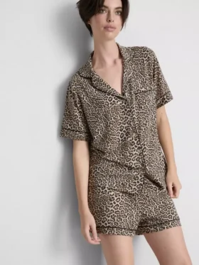Pijamas curto estilo «boyfriend» estampados