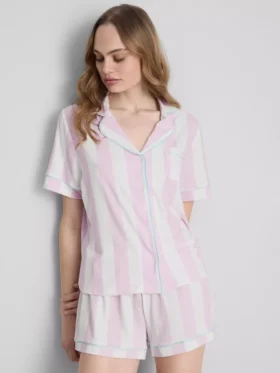 Pijamas curto estilo «boyfriend» estampados