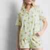 Pijamas curto estilo «boyfriend» estampados