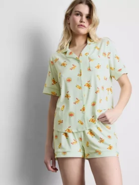 Pijamas curto estilo «boyfriend» estampados