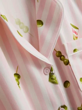 Pijamas curto estilo «boyfriend» estampados