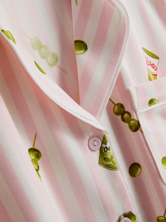 Pijamas curto estilo «boyfriend» estampados
