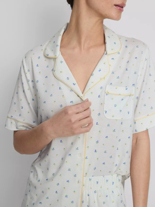 Pijamas curto estilo «boyfriend» estampados