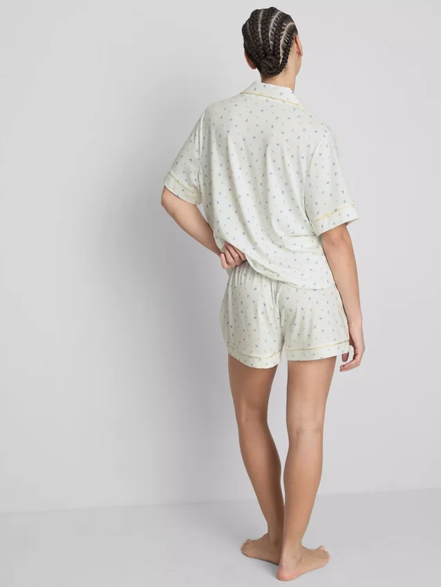 Pijamas curto estilo «boyfriend» estampados