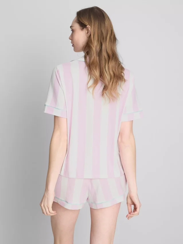Pijamas curto estilo «boyfriend» estampados
