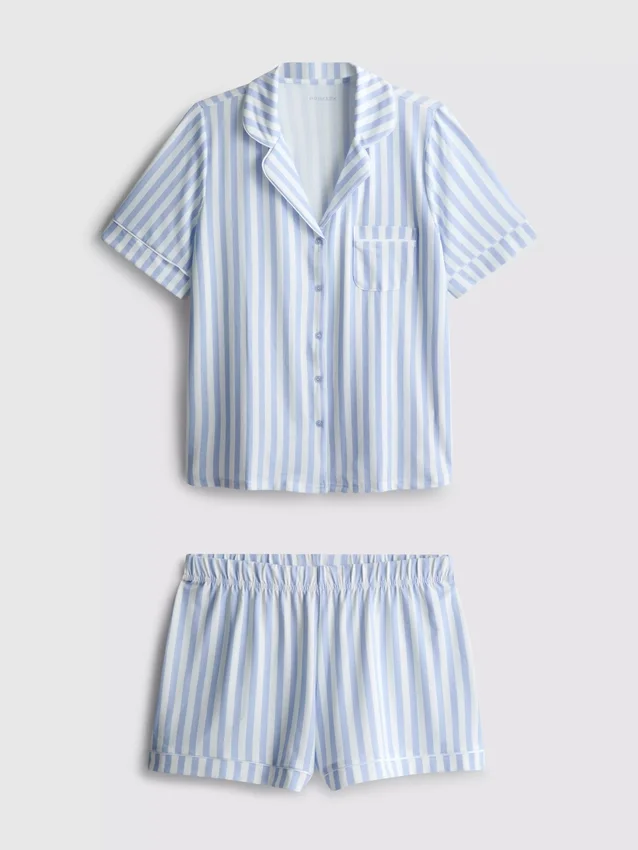 Pijamas curto estilo «boyfriend» estampados
