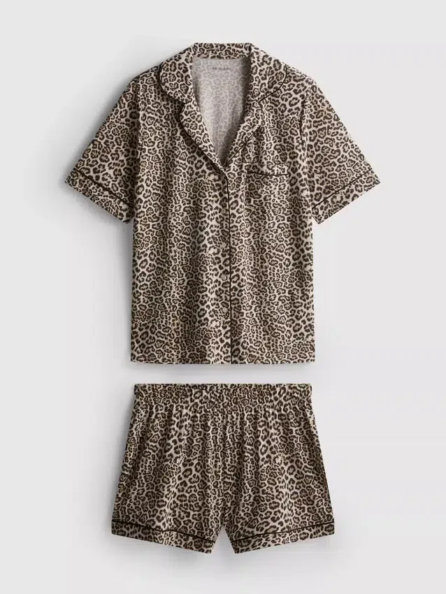Pijamas curto estilo «boyfriend» estampados