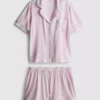 Pijamas curto estilo «boyfriend» estampados