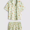 Pijamas curto estilo «boyfriend» estampados