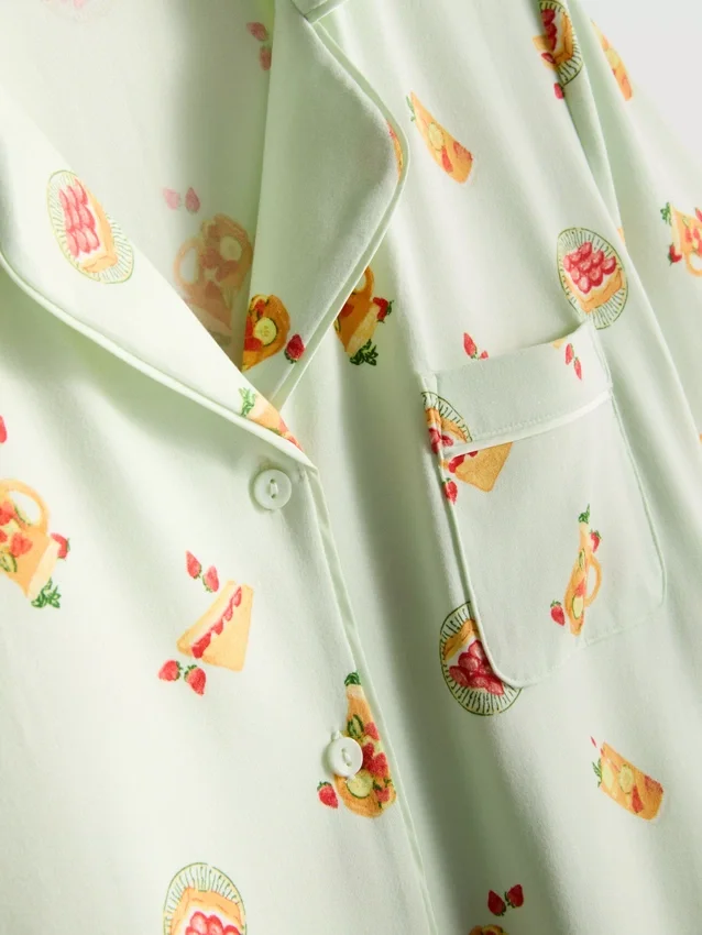 Pijamas curto estilo «boyfriend» estampados