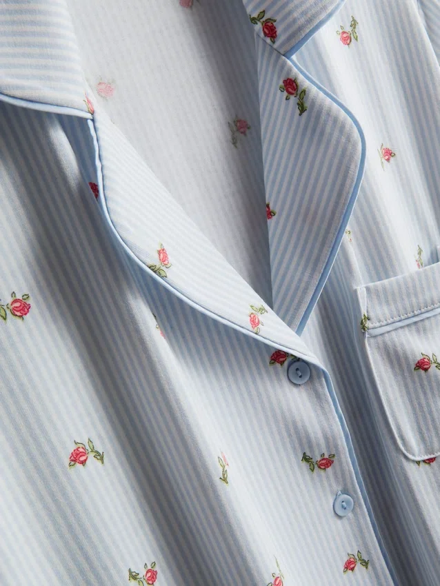 Pijamas curto estilo «boyfriend» estampados