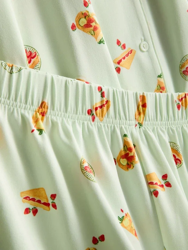 Pijamas curto estilo «boyfriend» estampados