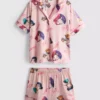 Pijamas curto estilo «boyfriend» K-pop «Demon Hunters»