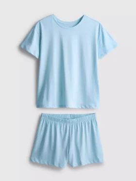 Pijamas curto tipo t-shirt de algodão