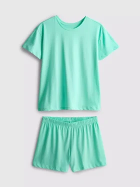 Pijamas curto tipo t-shirt de algodão