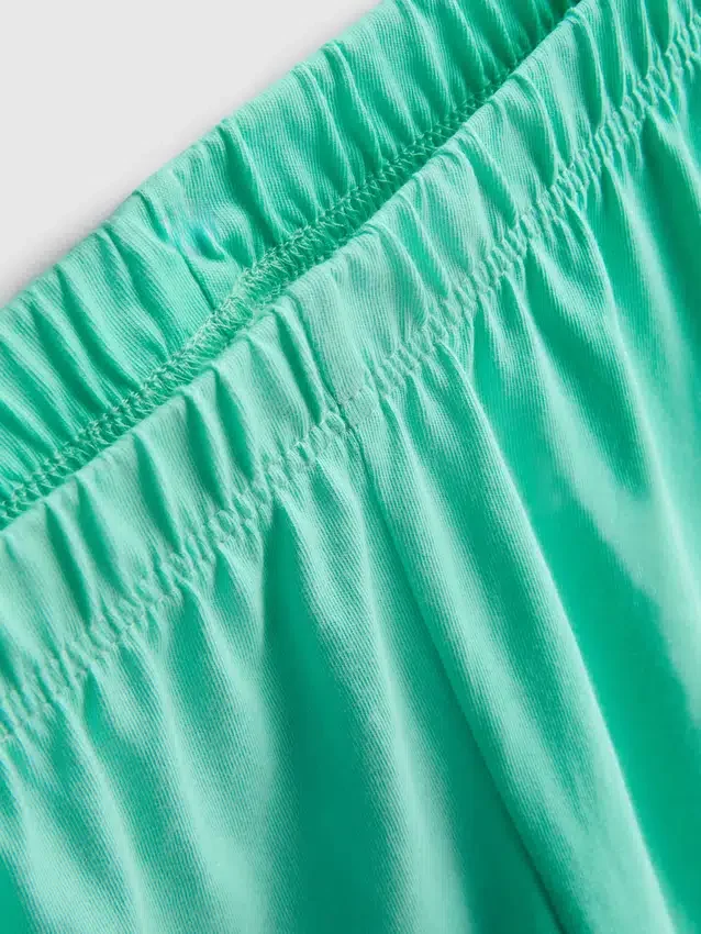 Pijamas curto tipo t-shirt de algodão