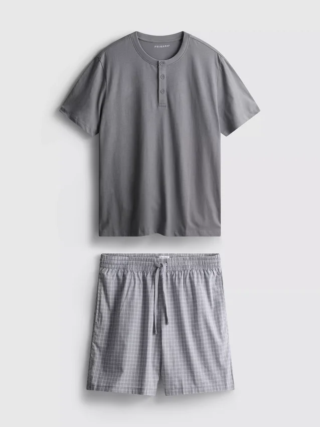 Pijamas curto xadrez