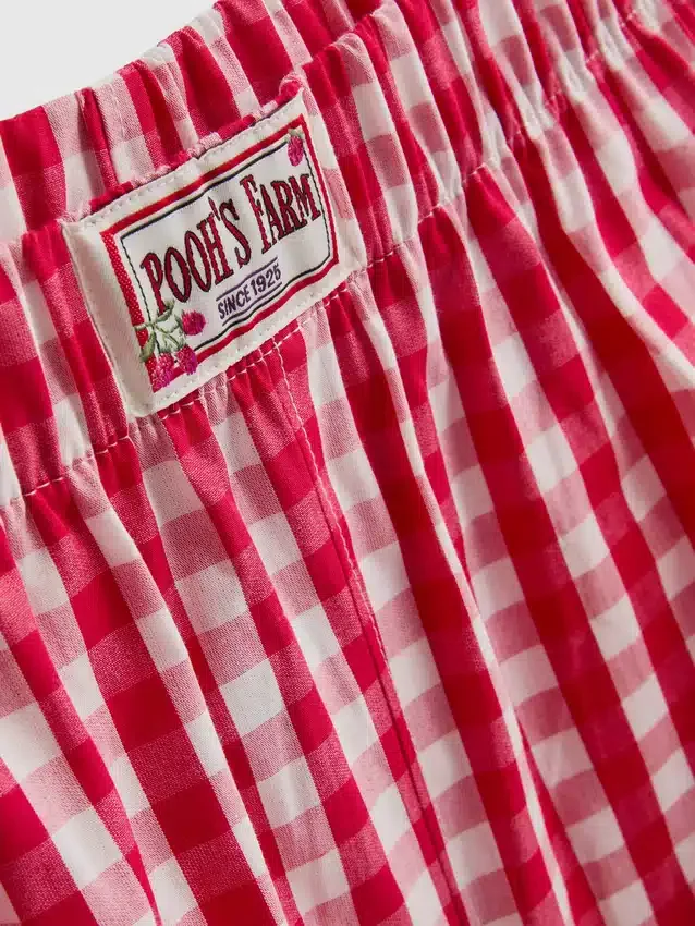 Pijamas curto xadrez do Winnie the Pooh da Disney