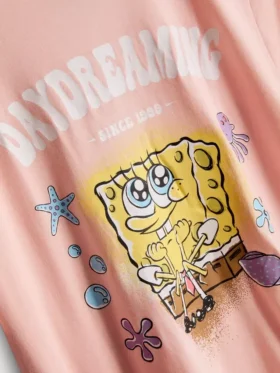 Pijamas de algodão com a personagem Bob Esponja