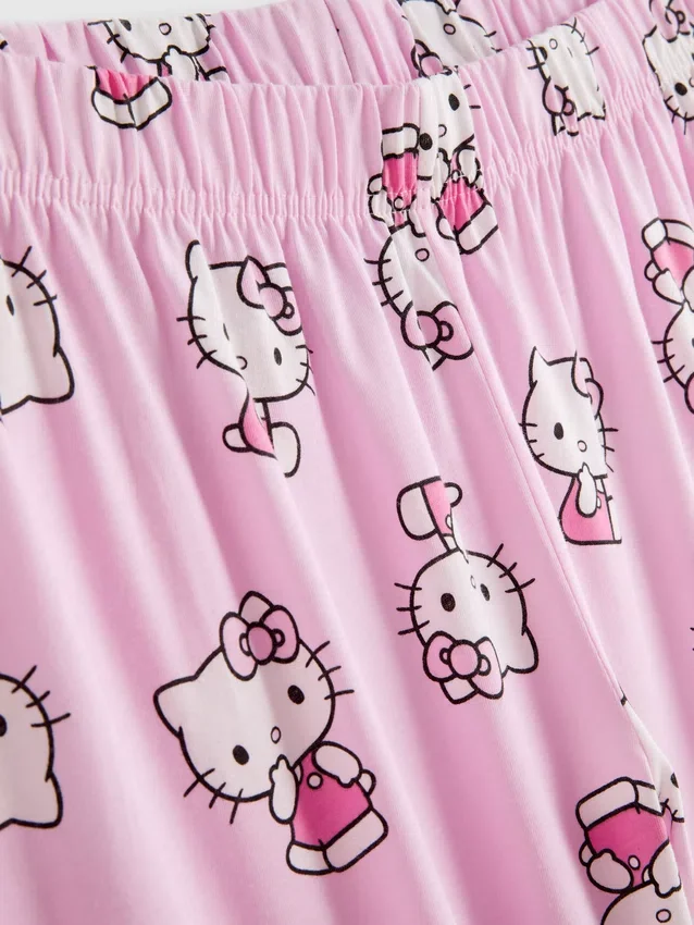 Pijamas de algodão com a personagem Hello Kitty