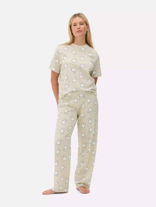 Pijamas de algodão com estampado da Miffy