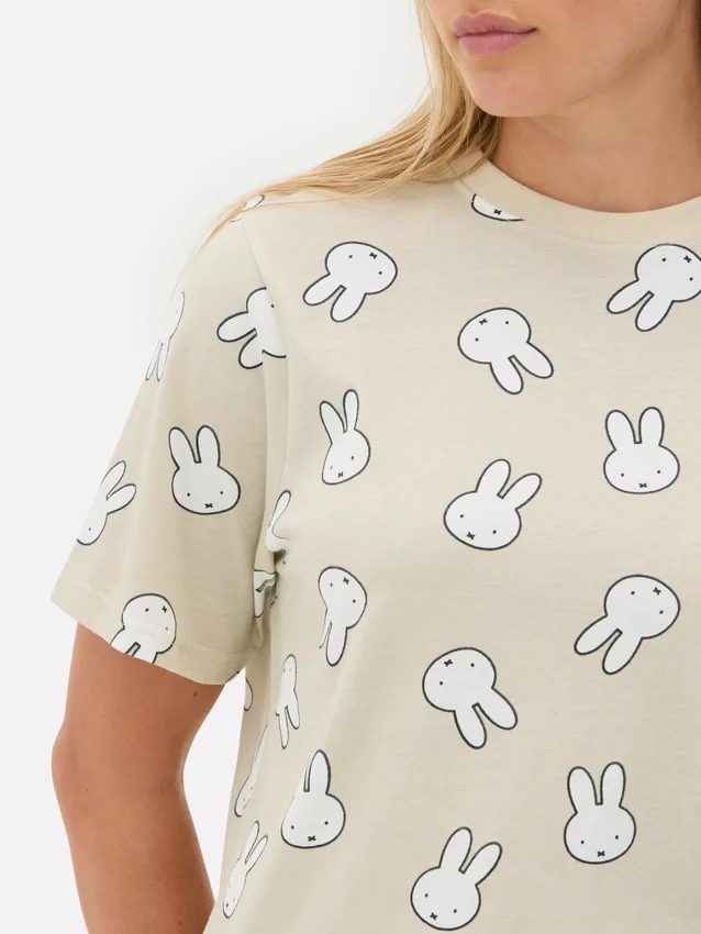 Pijamas de algodão com estampado da Miffy