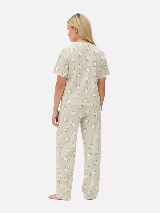 Pijamas de algodão com estampado da Miffy
