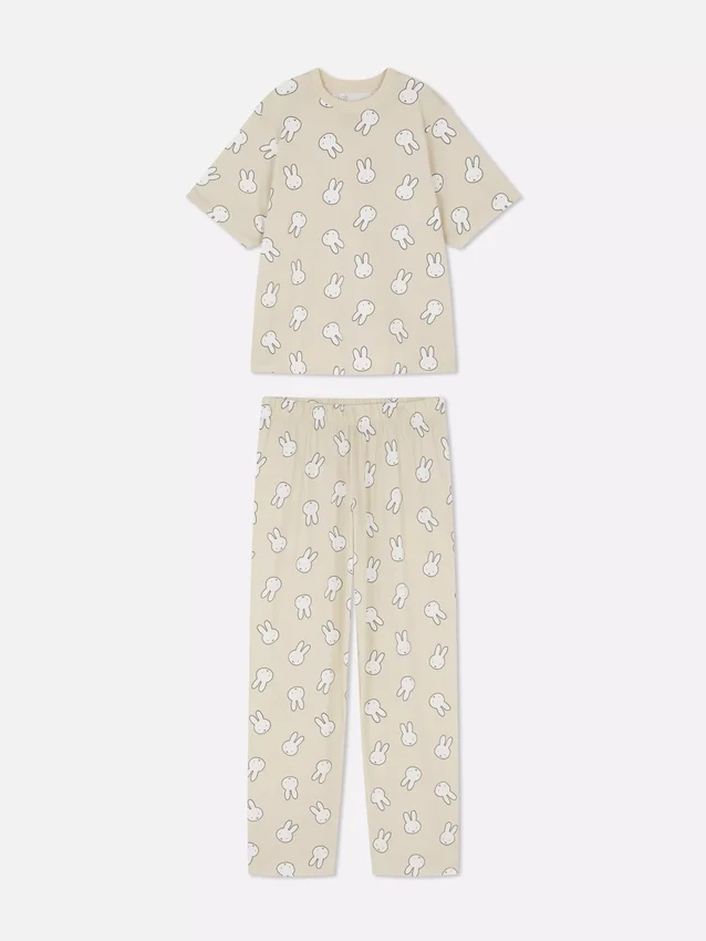 Pijamas de algodão com estampado da Miffy